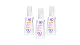 3 Pack - Bu SPF 50 Alcohol-Free KIDS Fragrance-Free Eco- Friendly Sunscreen Spray